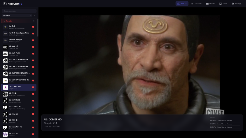 NodeCast TV Screenshot