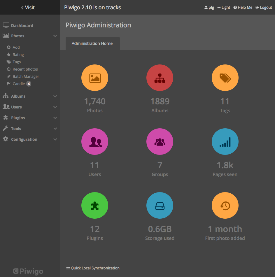 piwigo Screenshot