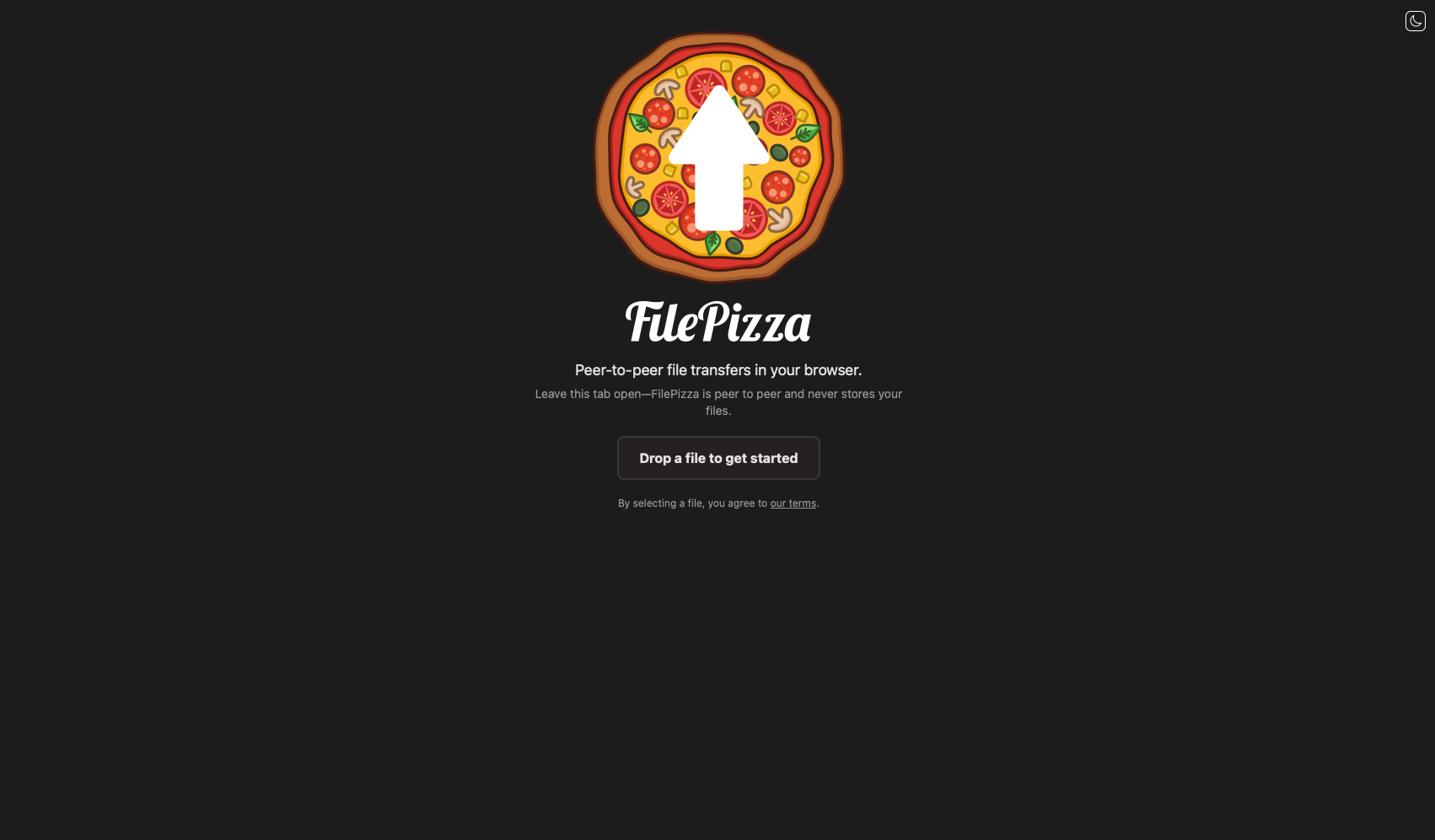 FilePizza Screenshot