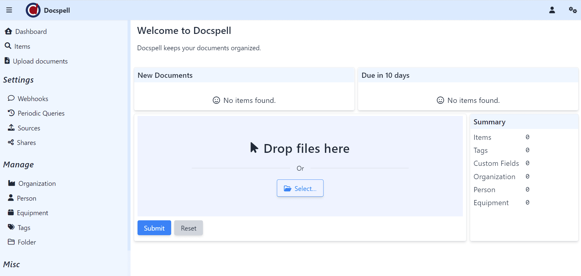 Docspell Screenshot