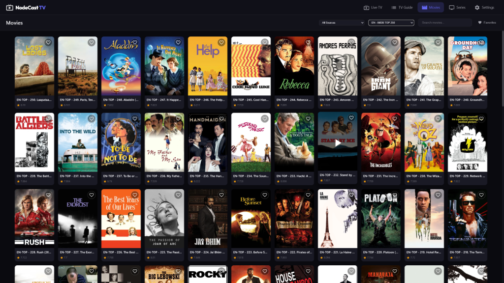 NodeCast TV Screenshot